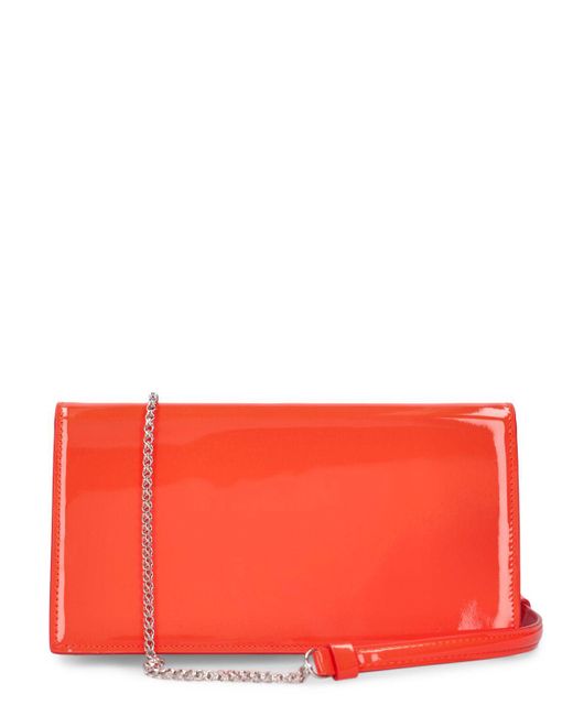 Christian Louboutin Red Small Loubi54 Patent Leather Clutch
