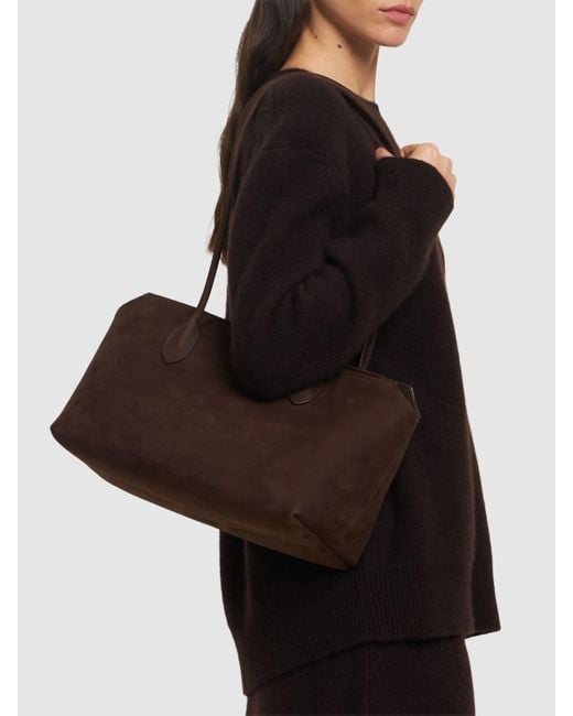 The Row Terrasse ヌバックショルダーバッグ Brown
