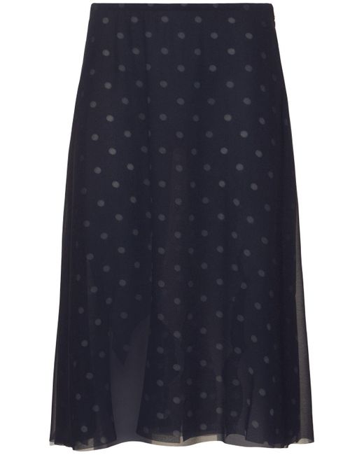 Acne Iranee シアーミディスカート Blue
