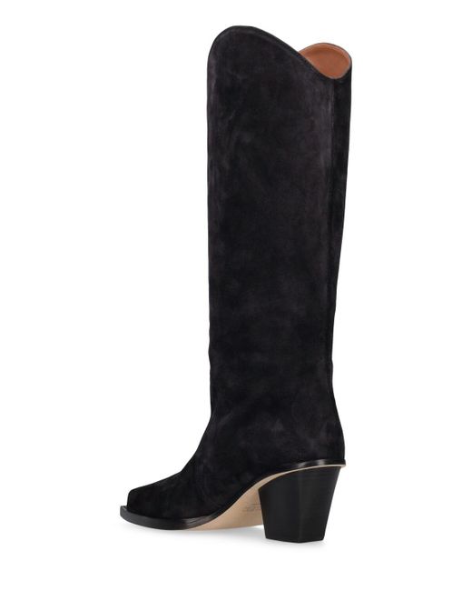 Paris Texas Black 60Mm Sedona Suede Ankle Boots