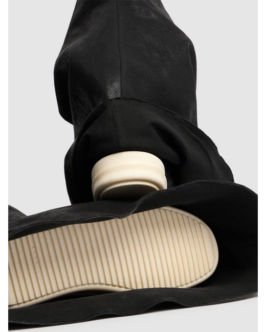 Mujer Botas Mosqueteras De Denim 20Mm Rick Owens de color Black