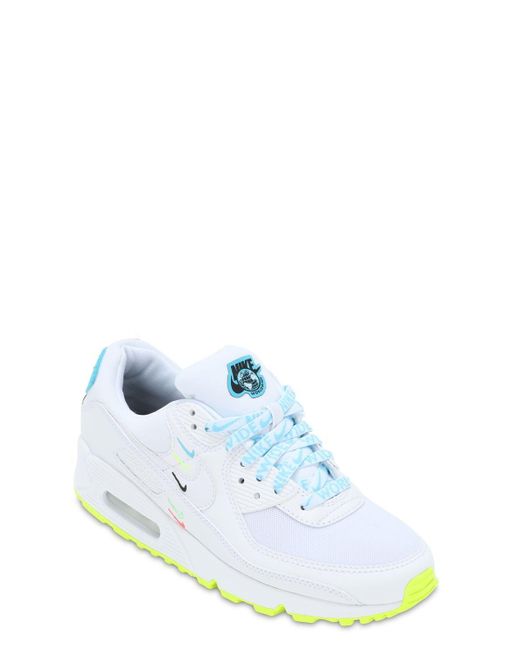 Nike Leather Air Max 90 Se Low-top sneakers in Blue - Lyst