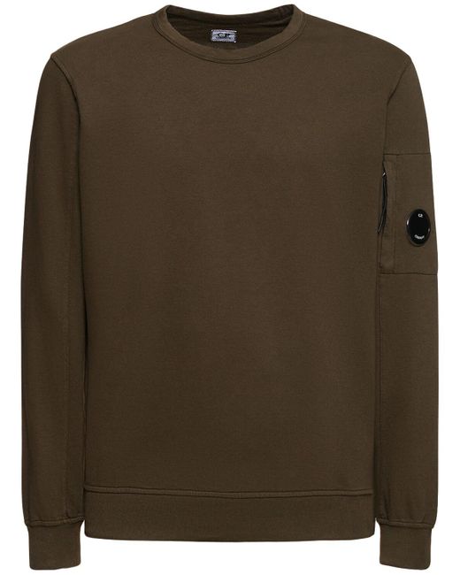 C P Company Green Light Fleece Sweatshirt for men