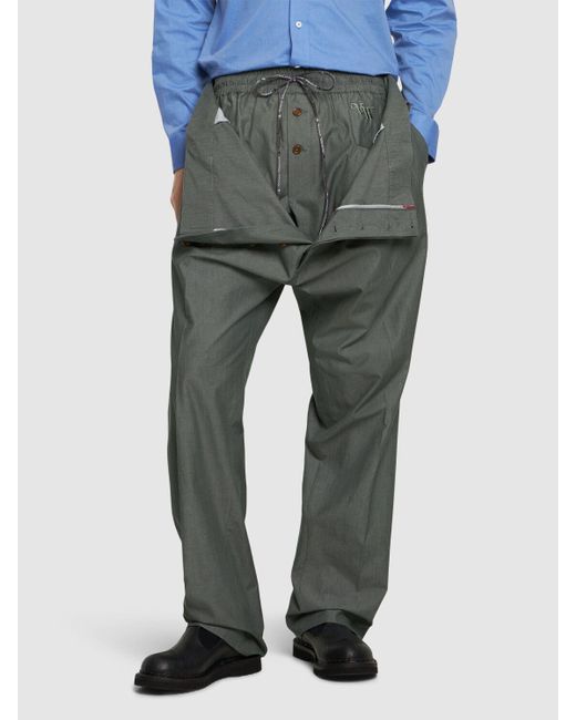 Pantalones formales de algodón Vivienne Westwood de hombre de color Gray