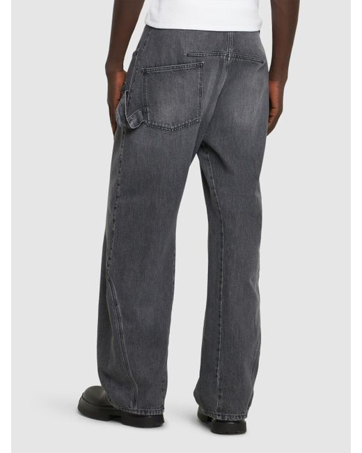 J.W. Anderson Workwear-jeans Aus Baumwolle in Gray für Herren
