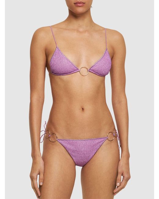 Oseree Purple Mikro-ring-bikini "lumière"