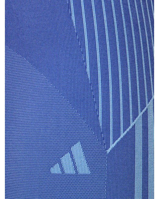 Leggings aeroknit 7/8 senza cuciture di Adidas Originals in Blue
