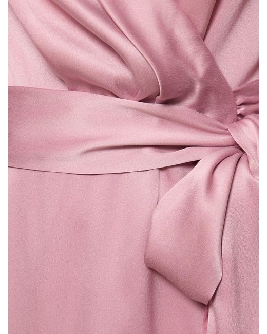 Vestito midi in seta di Zimmermann in Pink