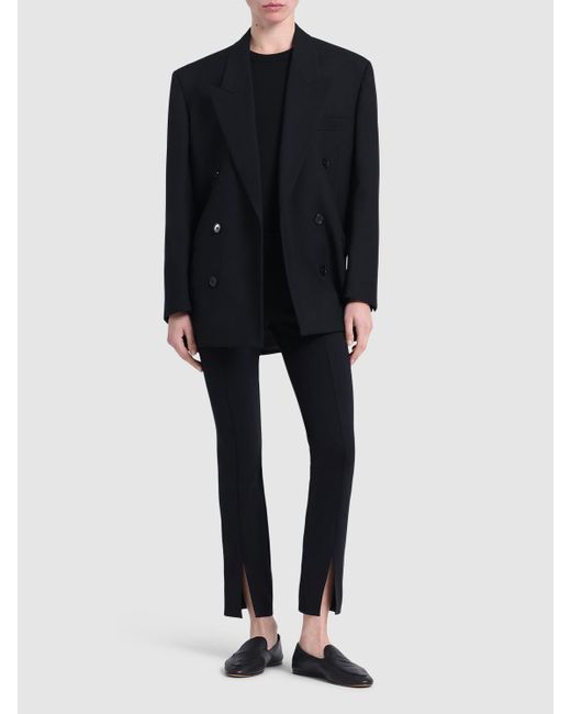 The Row Black Kürzere Jersey-hose "thilde"