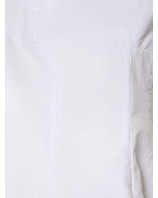Carven Poplin Top White