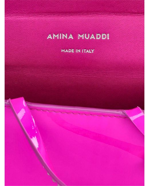AMINA MUADDI Super Amini Gilda パテントバッグ Pink