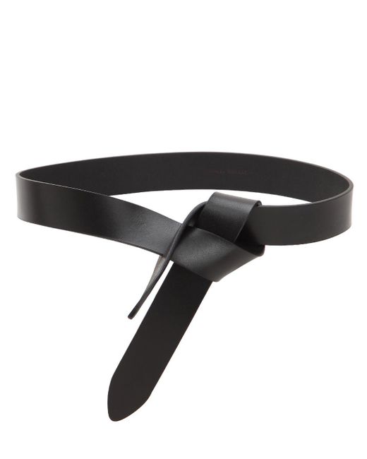 Isabel Marant Black Lecce Leather Wrap Belt
