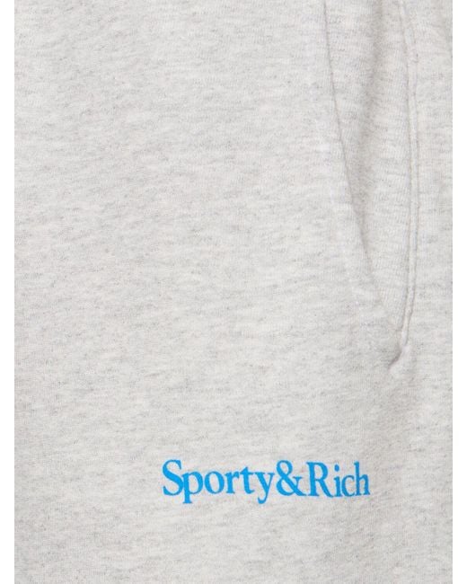 Sporty & Rich White Serif Logo Sweatpants