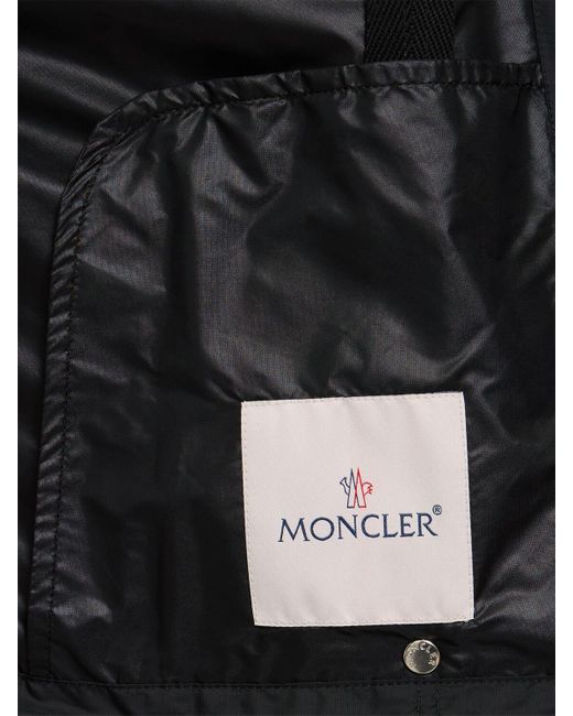 Giacca impermeabile lico in nylon di Moncler in Black