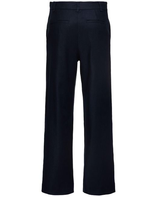 Max Mara Blue Damen Hose Aus Viskosemischung Mit Weitem Bein „Toby“
