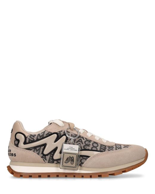 Marc Jacobs White Monogram Jogger Sneakers