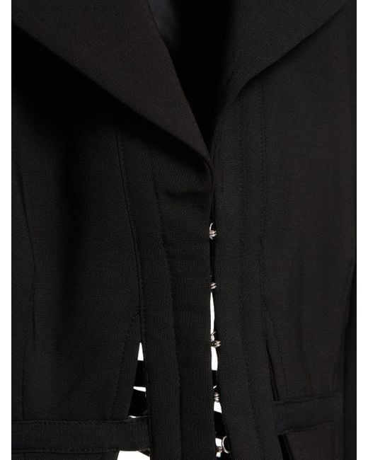 Blazer in misto lana con cutout di Dion Lee in Black