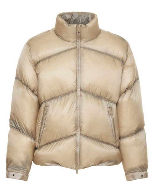 Represent Cropped Down Jacket in Natural for Men | Lyst