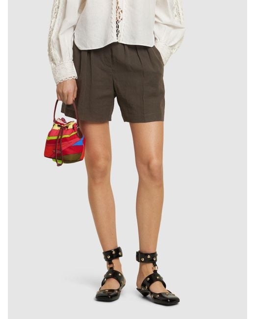 Emilio Pucci Small ナイロンドローコードバスケットバッグ Red