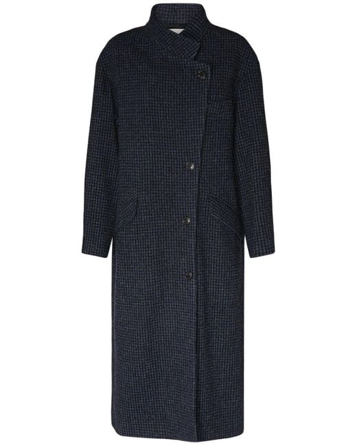 Cappotto sabine in lana di Isabel Marant in Blue