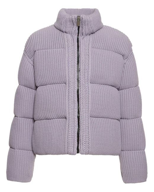 Moncler Genius Tricot Down Jacket in Purple for Men | Lyst Canada