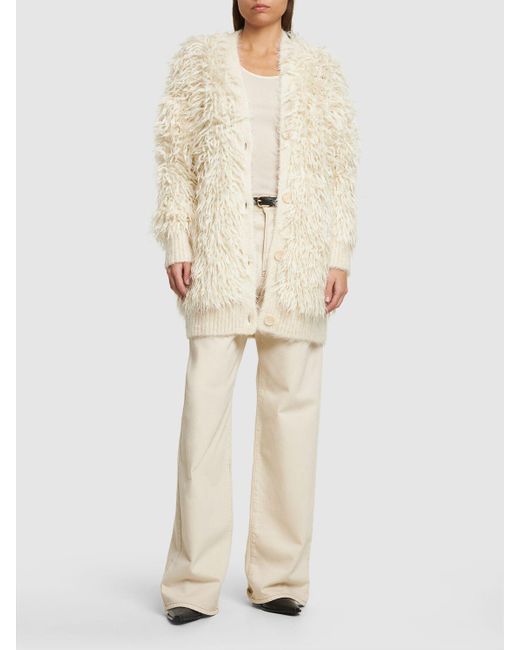Cárdigan de punto de lana Stella McCartney de color Natural