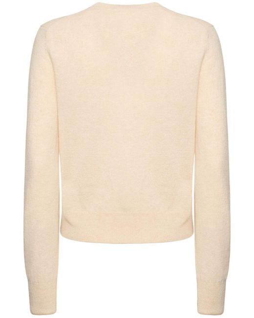 Acne Natural Wool Knit Cardigan
