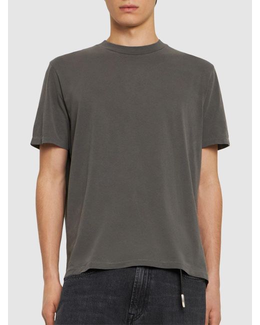 Our Legacy Gray Cotton Jersey Boxy T-shirt for men
