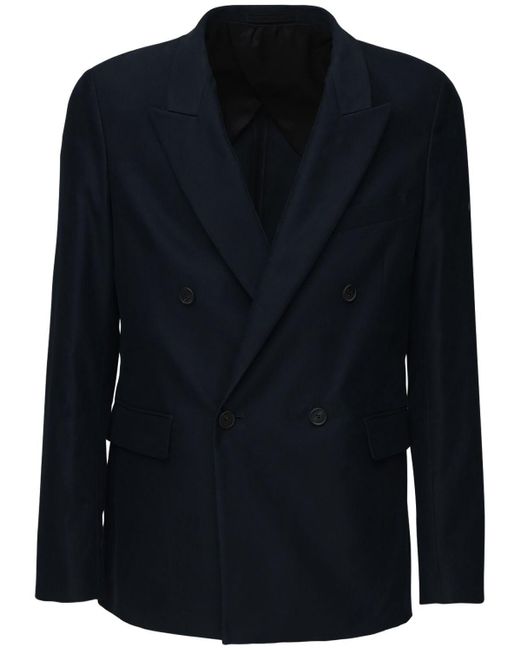 brushed cotton blazer