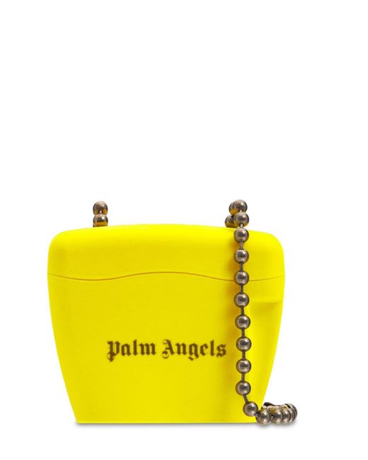Palm Angels Padlock Strap Bag in Yellow