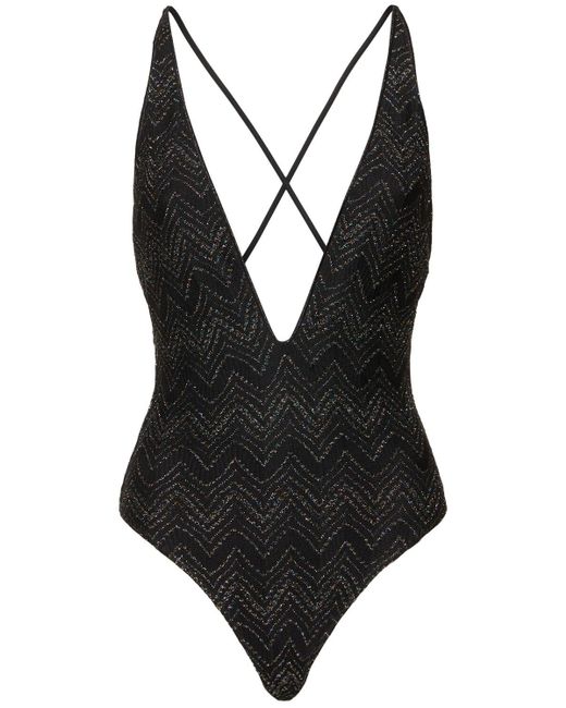 Missoni シェブロンワンピース水着 Black