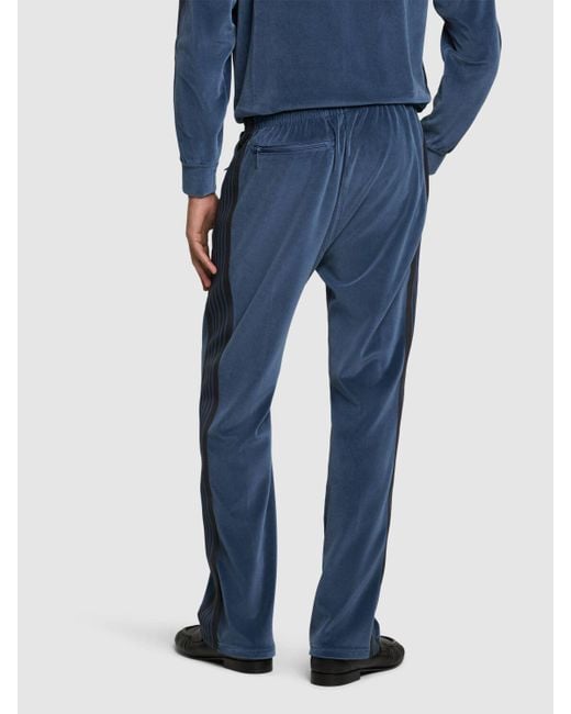 Pantalones deportivos de terciopelo Needles de hombre de color Blue