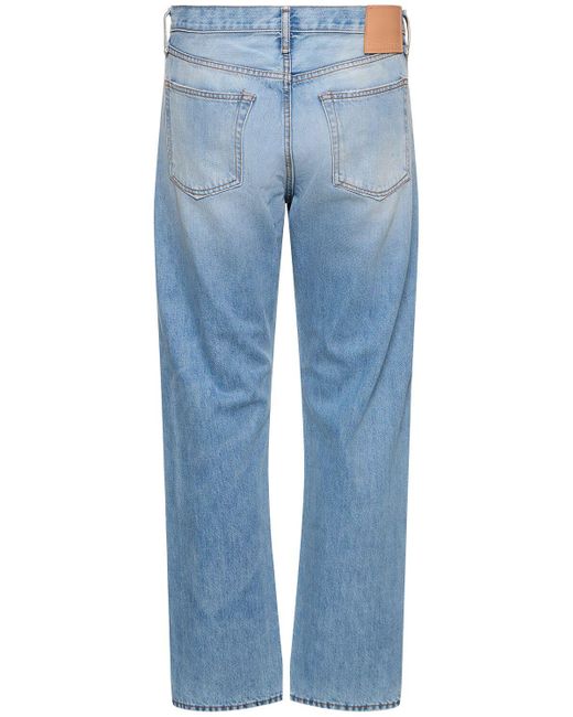 Jeans regular fit 1996 in denim di cotone di Acne in Blue da Uomo