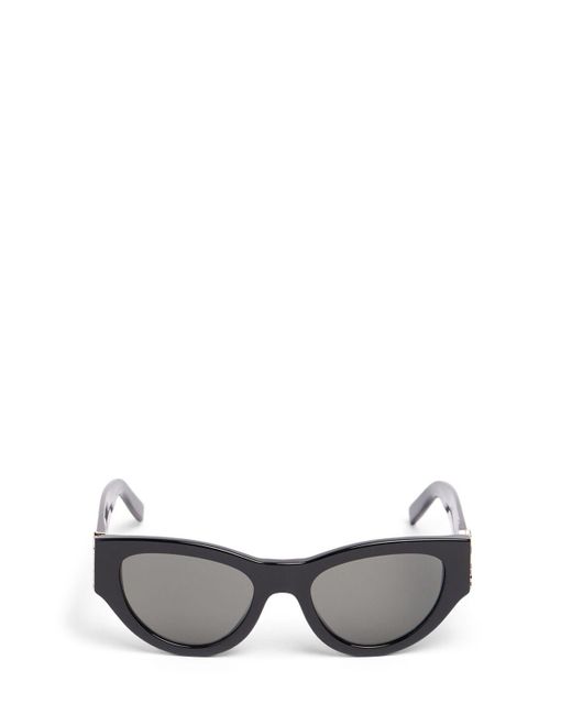 Saint Laurent Black Sl M94 Round Acetate Sunglasses