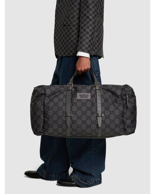 Gucci gg Ripstop Nylon Duffle Bag in Gray for Men Lyst