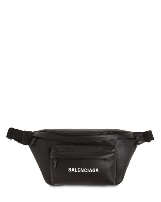 Balenciaga Gürteltasche Aus Leder Mit Logodruck in Black für Herren