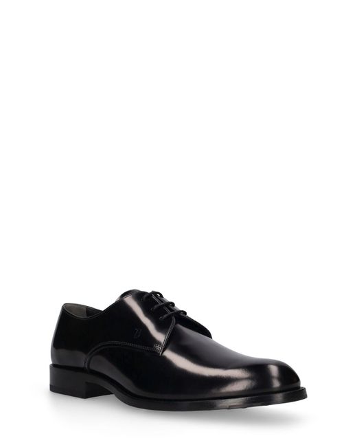 Chaussures à lacets en cuir abrasivato Tod's pour homme en coloris Black
