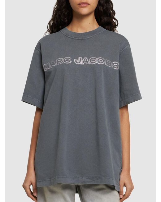 T-shirt crystal di Marc Jacobs in Gray