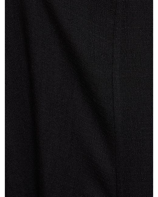 Gabriela Hearst Black Sigrud Long Sleeve Wool Blend Dress
