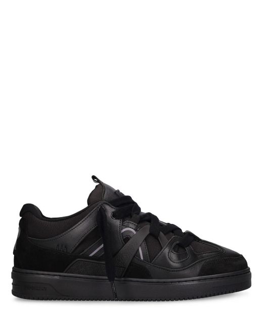 Represent Bully Leather Sneakers in Black for Men | Lyst