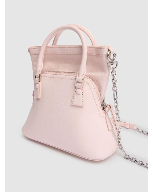 Maison Margiela Micro 5ac Classique グレインレザーバッグ Pink