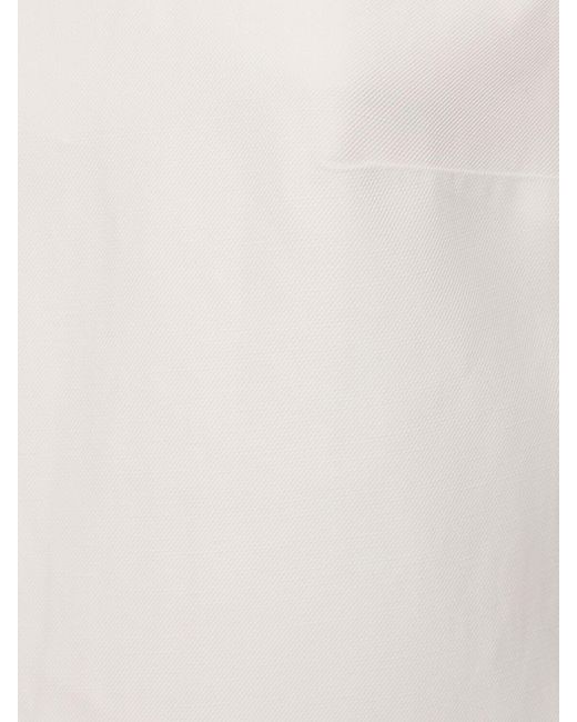 Vestido corto de viscosa sin mangas Loulou Studio de color White
