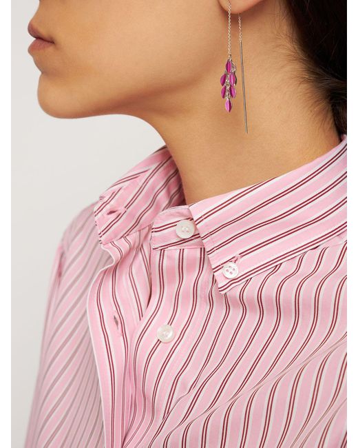 Isabel Marant Pink Color Shiny Lea Earrings