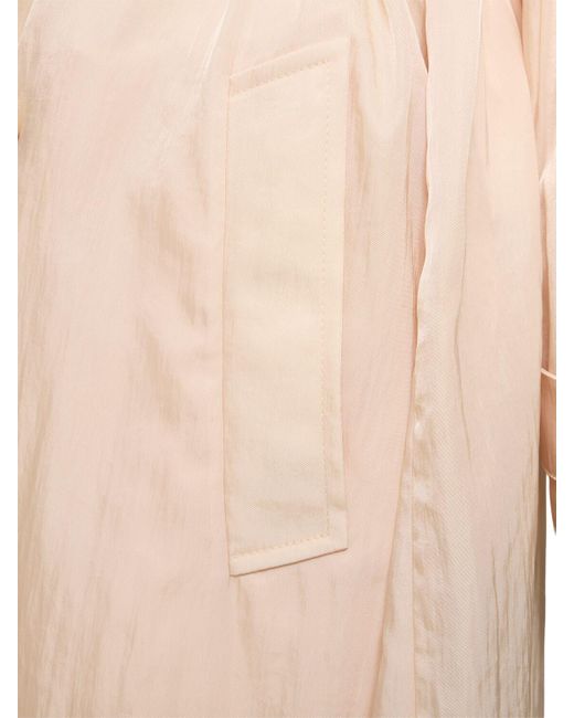 Wardrobe NYC リサイクル ツイルロングトレンチコート Natural