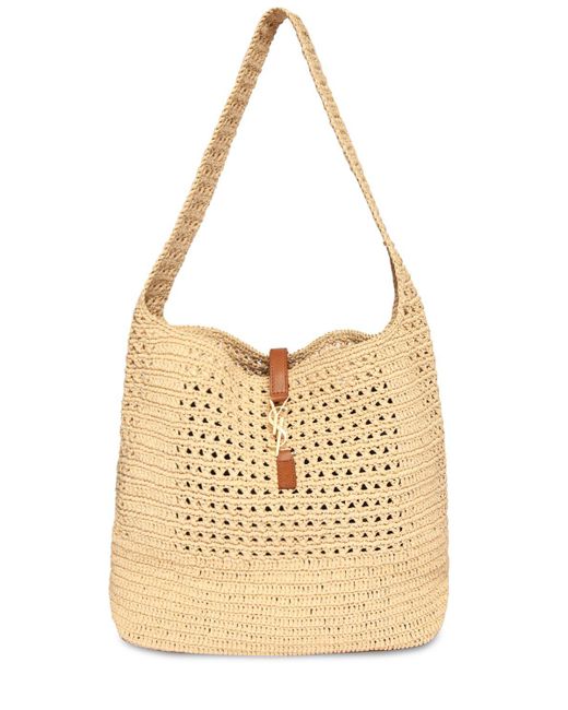 Straw shop hobo bag