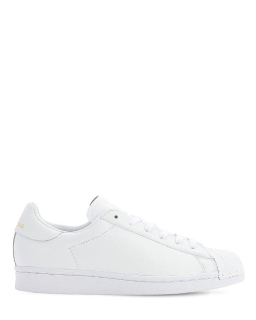 adidas Originals Leather Superstar Pure Lt in White - Save 54% - Lyst