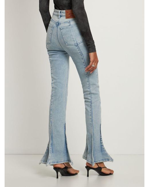 Y. Project Classic Trumpet Denim Flared Jeans in Blue | Lyst