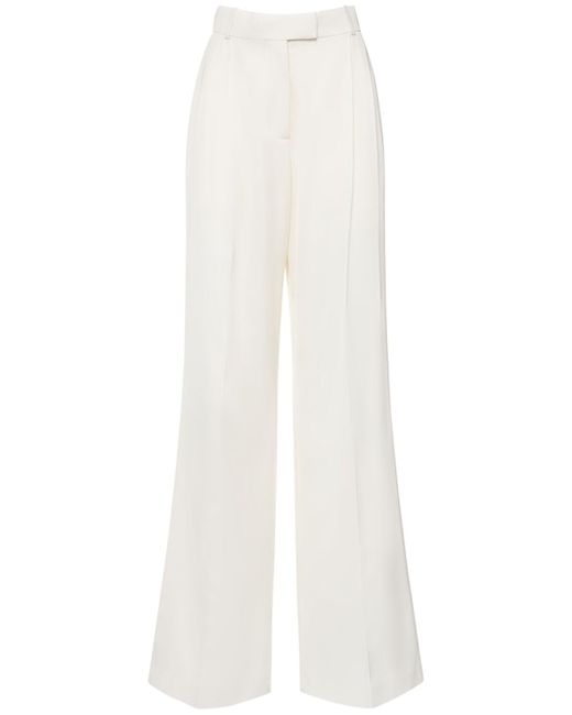 Pantaloni sartoriali in viscosa di Alexander McQueen in White