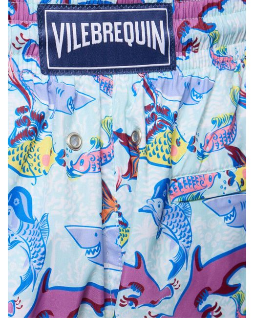 Shorts mare mahina in techno stampato di Vilebrequin in Blue da Uomo