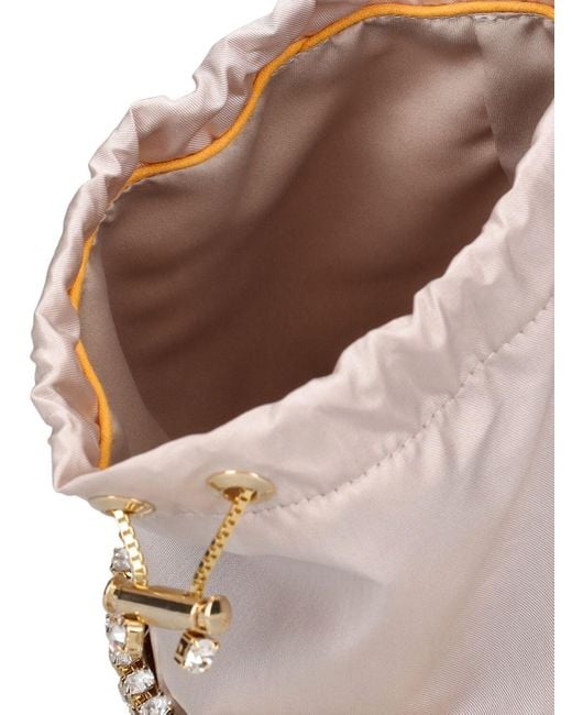 Rosantica White Kingham Satin Top Handle Bag